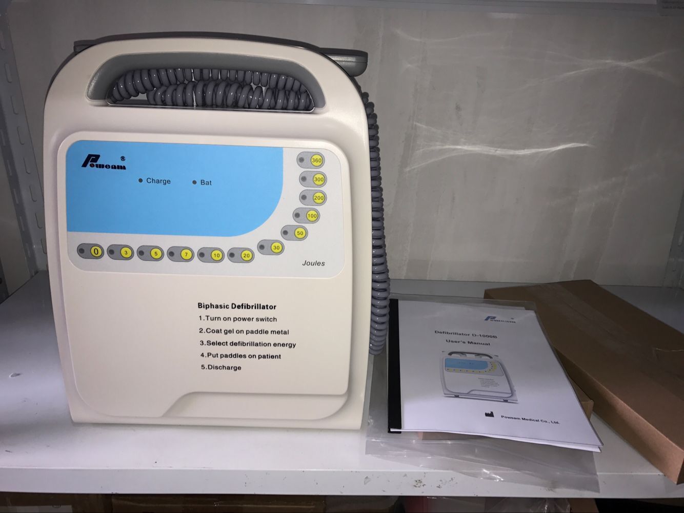 Krankenhaus Portable AED Automatischer externer monophasischer Defibrillator (D-1000A)